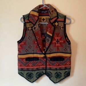 Colorful Geometric Pattern Vest